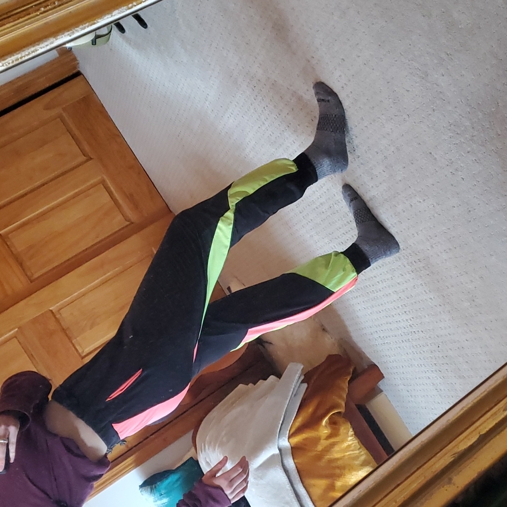 Custom neon colorblock jogger / harem pants - Picture 4 of 7